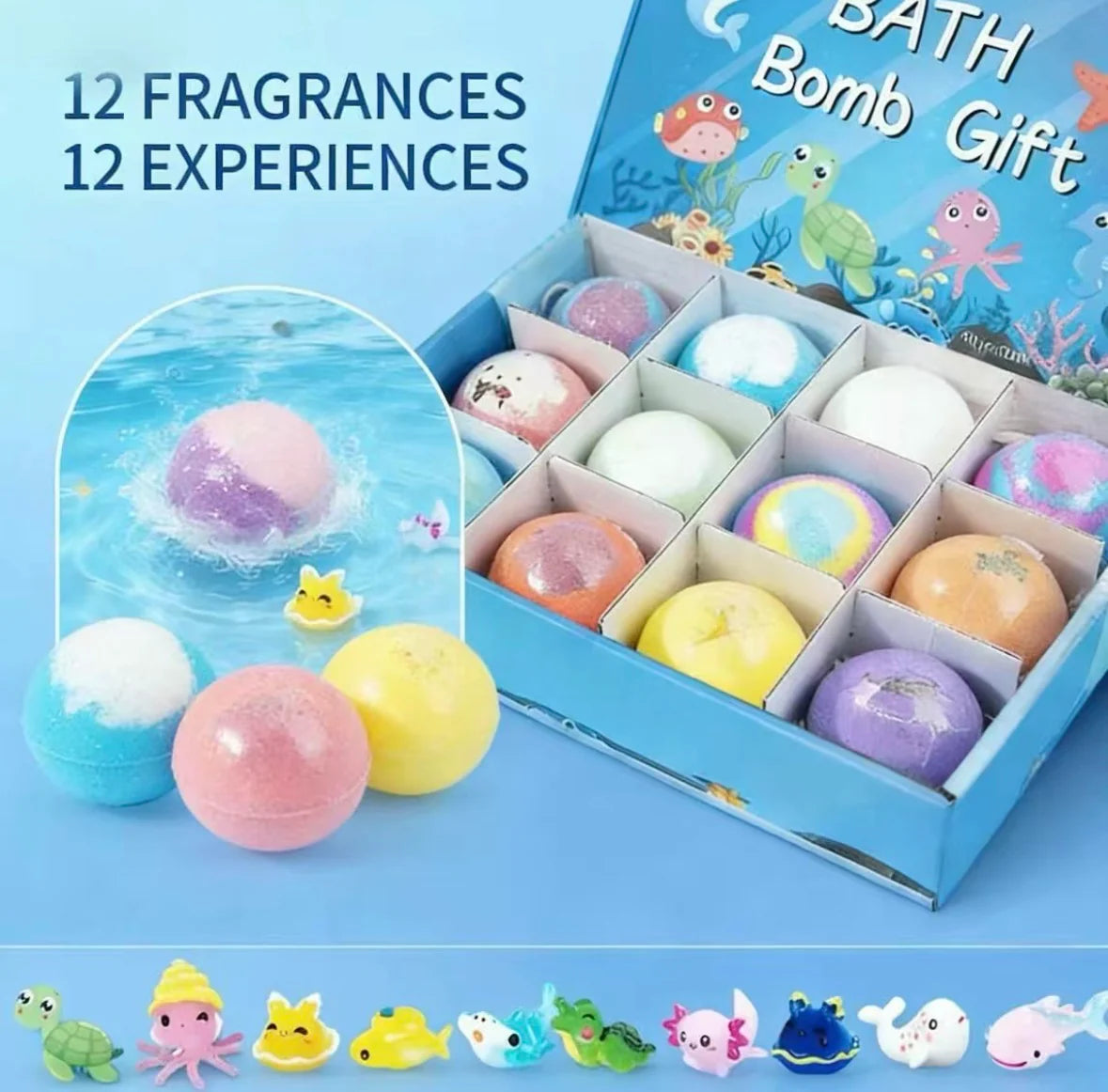 Bath Bombs for Kids with Toys Inside