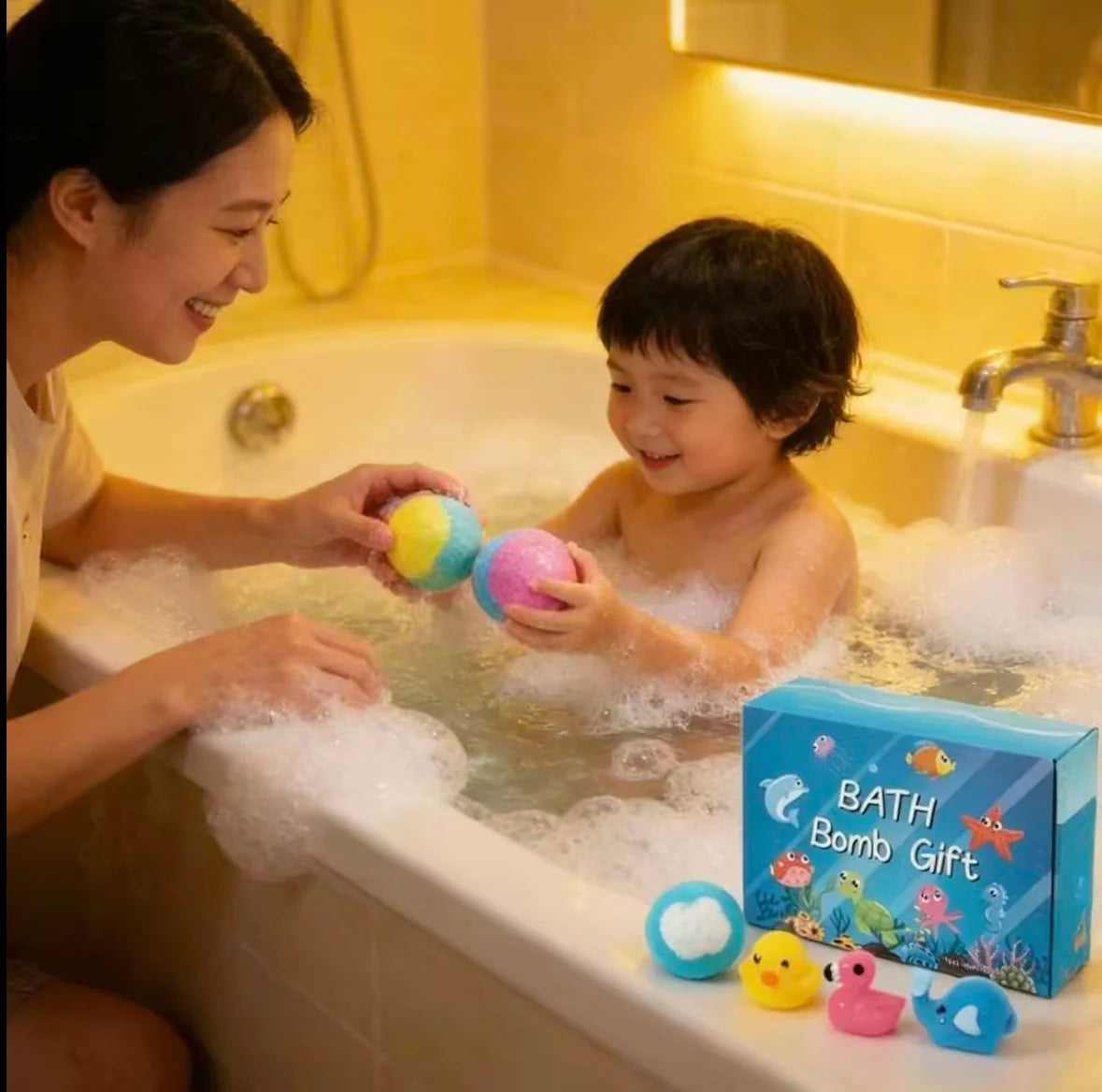 Bath Bombs for Kids with Toys Inside