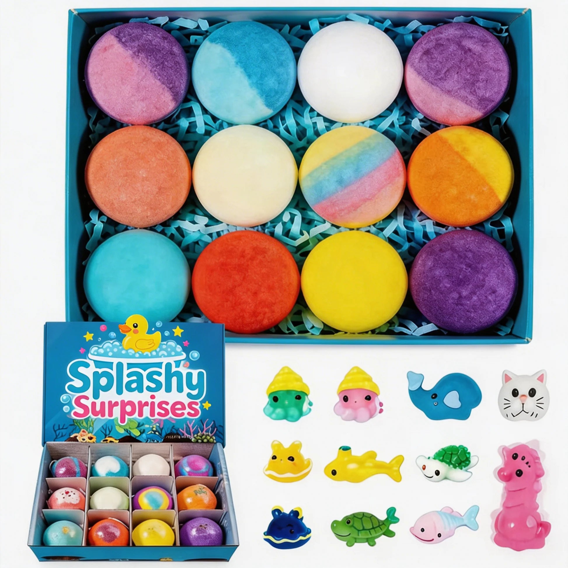 Bath Bombs for Kids with Toys Inside